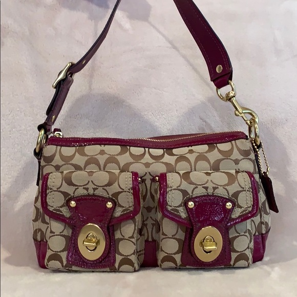 Coach Handbags - Brown & Plum Coach Purse